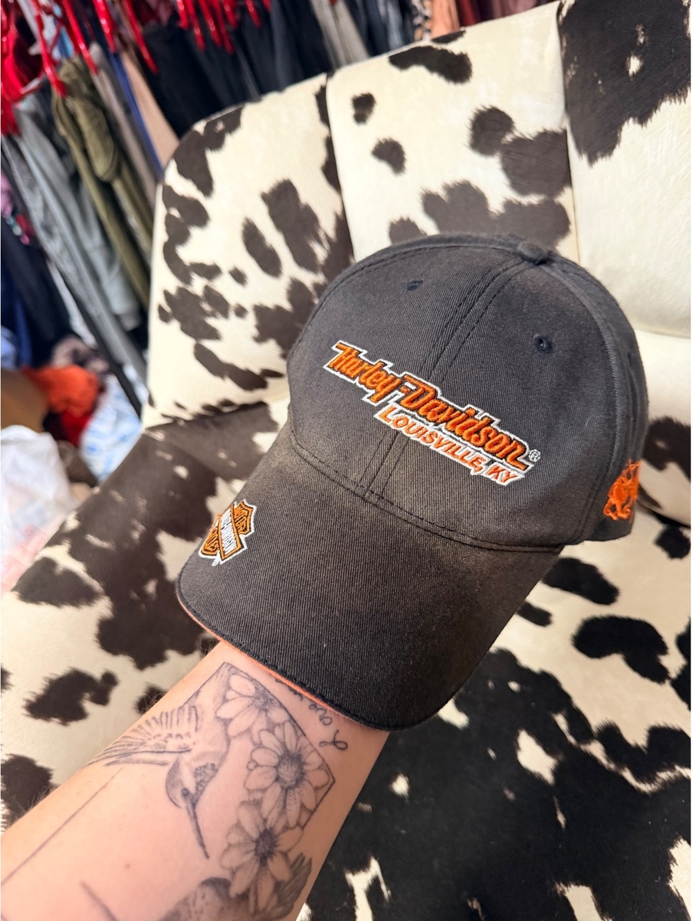 Harley-Davidson Louisville KY Black Adjustable Baseball Cap